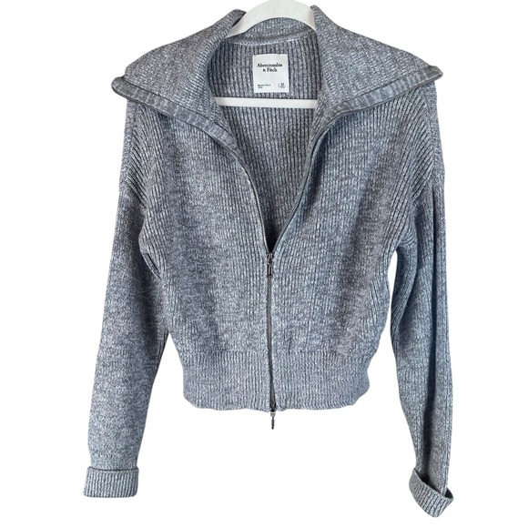 Abercrombie & Fitch Sweaters - Abercrombie Collared Polo Knit Cardigan Sweater Jacket Tennis Preppy Academia XS